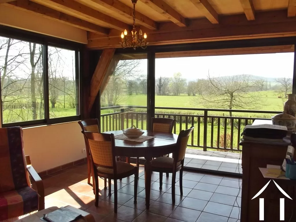 light day room with balcony and views