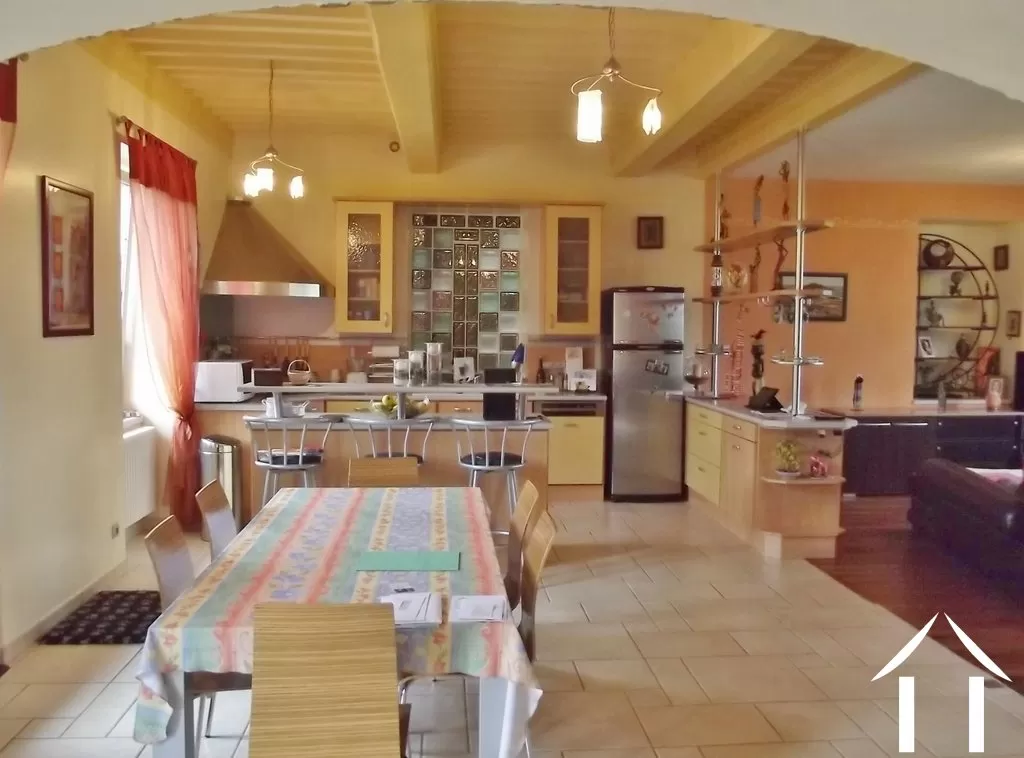 kitchen corner in living room