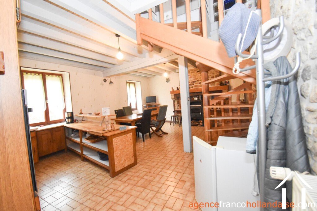 Authentiek stenen huis  te koop augne, limousin, Li1008 Afbeelding - 3