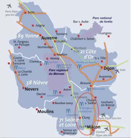 Zuid bourgogne