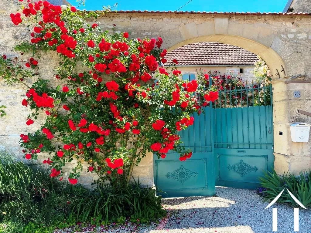 Property gate entrance