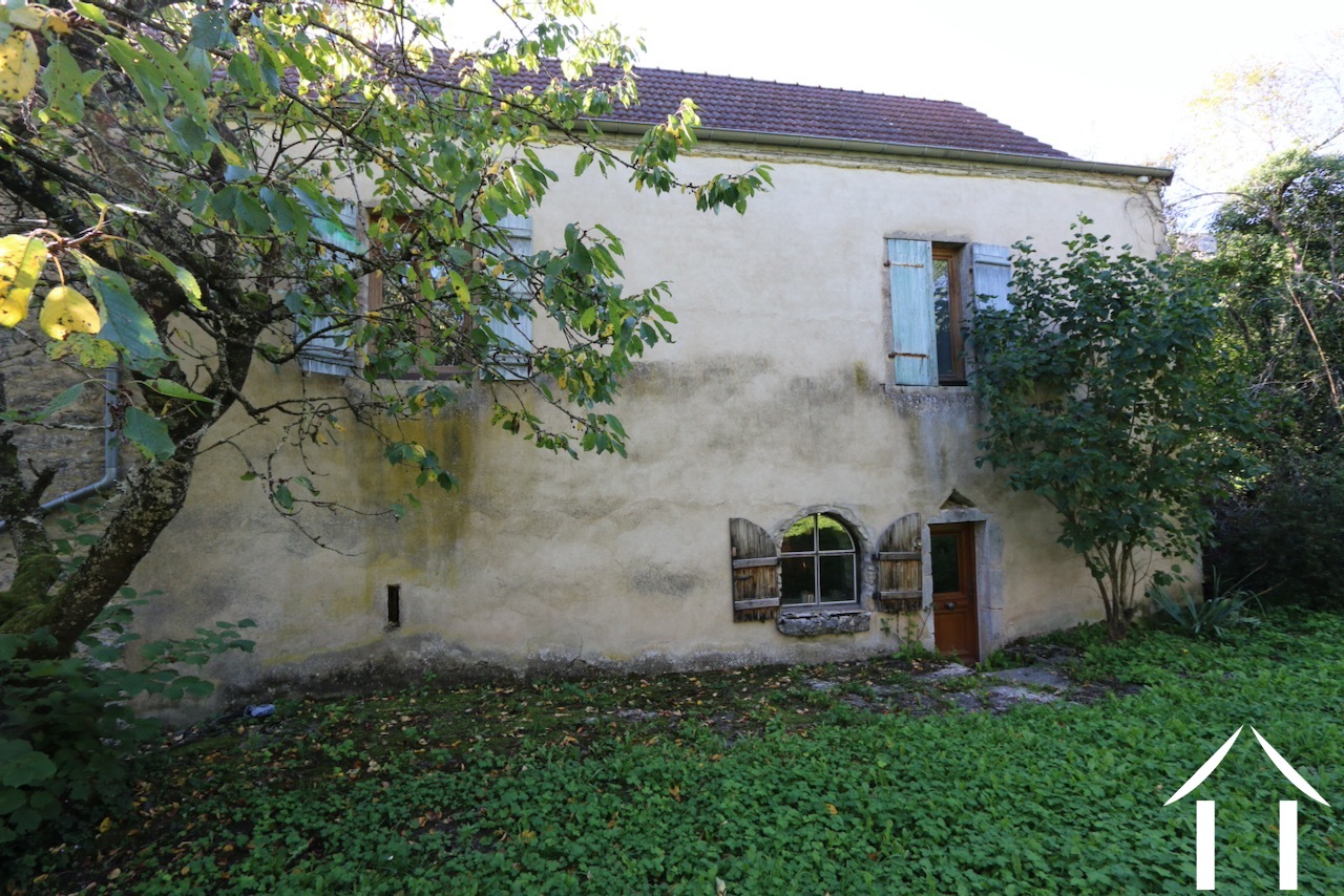 Uitzicht op de achterkant van het huis