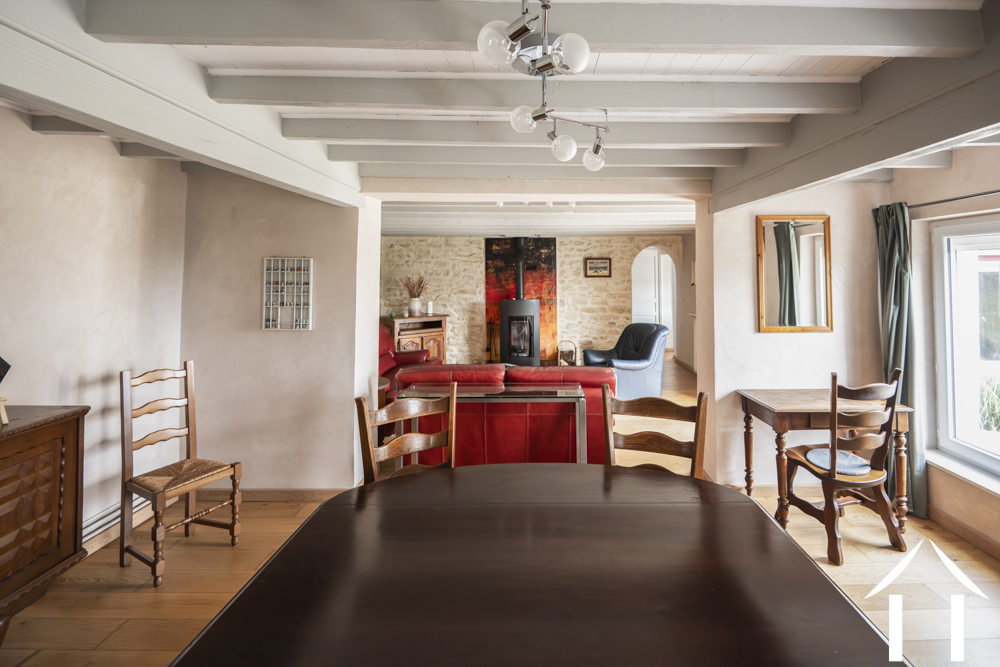 Overzicht eetkamer/salon