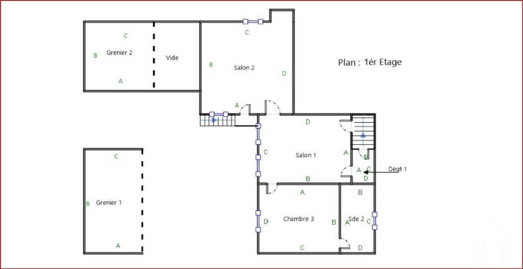 1e Verdieping plattegrond