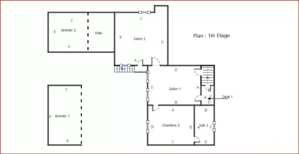 1e Verdieping plattegrond