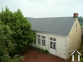 Het kleinere huis, makkelijk te gebruiken als maison d'amis.