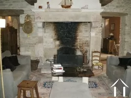 zitkamer met open haard 