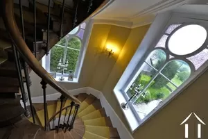 Beautiful winding staircase