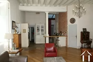 looking to the kitchen and beyond