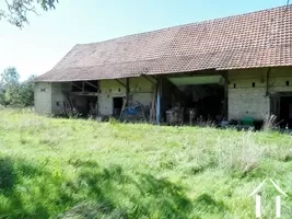 big barn with stables, garage, workshop, attics and dovecote