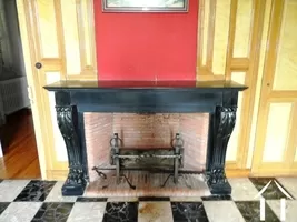 marble fire place