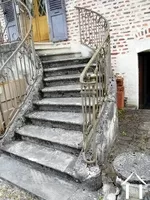 one side of the double stairs