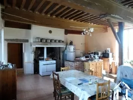 the kitchen in the main house