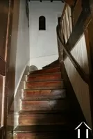 Charming staircase to upper level