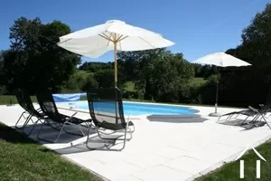 Large swimming pool with terrace