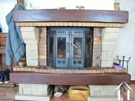 Fireplace in the living room