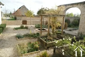Landscaped courtyard garden