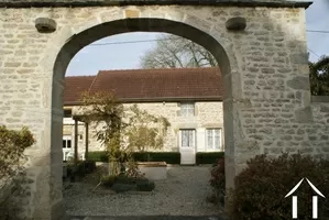 Through the arch to the house