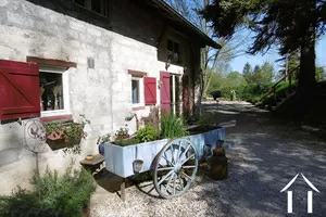 outside of the farm in spring