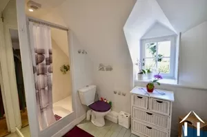 shower room with toilet upstairs