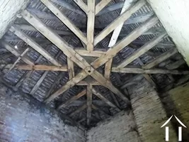 ceiling in one of the tower rooms