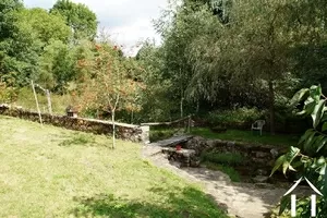 Lovely garden with stream