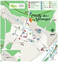 Kaart van het dorp Cheilly-les-Maranges