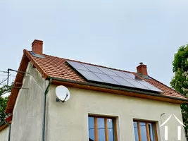 La toiture Sud, avec panneaux photovoltaïques