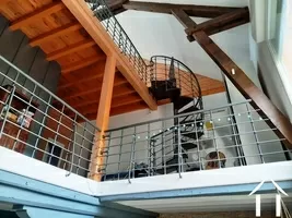 Upper floor view to mezzanine