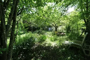 Tuin achter de rivier