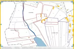 Extrait cadastral 1 : 15 parcelles de la section E