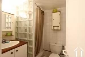 Shower room with toilet