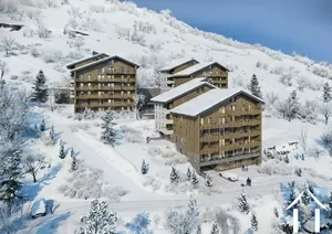 Driekamerappartement met balkon - l'echappee alpe d'huez Ref # C3310-A401 