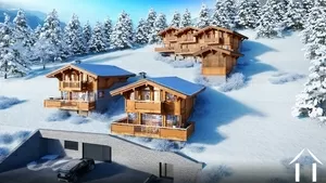 Halfvrijstaand chalet met vier slaapkamers - les chalets du mont-chery les gets Ref # C3568-3 