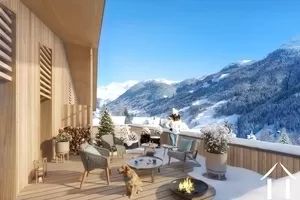 Triplex appartement met panoramisch uitzicht - les chalets d'hauteluce Ref # C6429-D102 