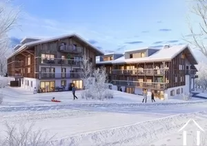 Nieuw project in de buurt van Chamonix - duplex met 4 slaapkamers + appartement met cabine Ref # C6520-B205 