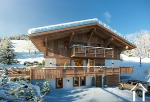 Nieuw chalet - ski-in ski-out - vrij uitzicht Ref # C6592-B 