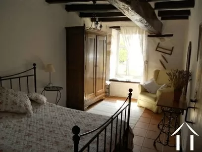 Slaapkamer 1 in de gîte.