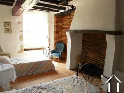 Slaapkamer 2 in de gîte. 