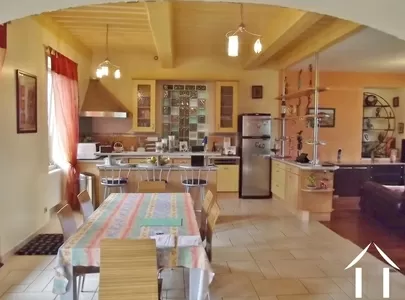 kitchen corner in living room