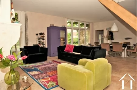 spacious living room with underfloor heating