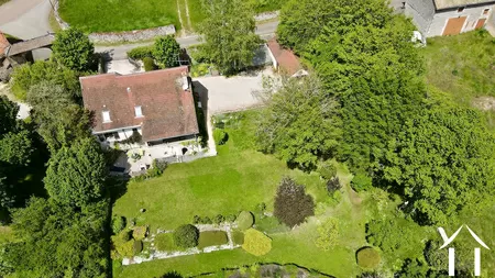 Vue aérienne de la propriété