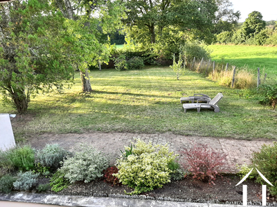 Tuin gezien vanaf de eerste verdieping