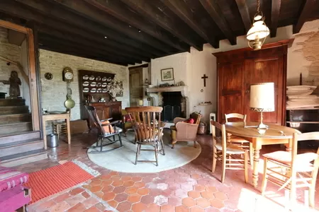 Woonkamer - Eetkamer, met open haard