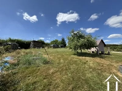 Jardin avec cabannes