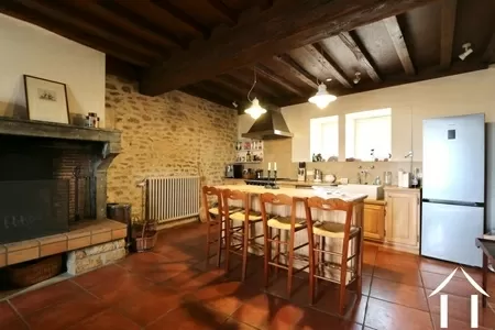 Keuken met open haard