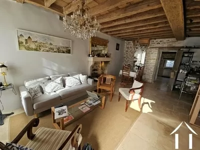 Overzicht van de woonkamer op de begane grond