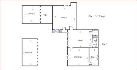1e Verdieping plattegrond